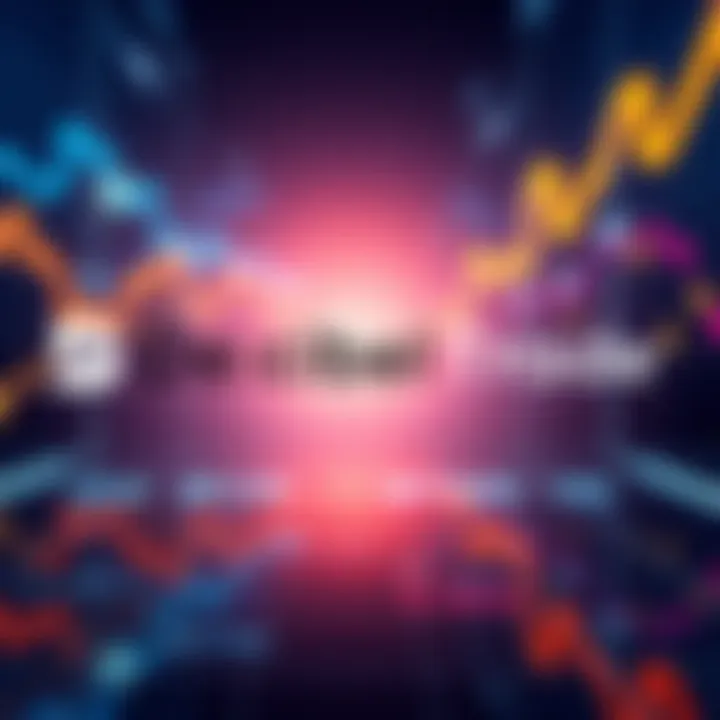 Logos of DecibelTrade and Chainlink with a stock market backdrop showing upward trends