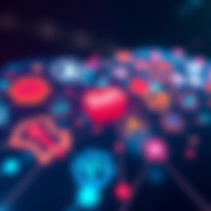 A graphic showing various DeFi project logos connected by lines, symbolizing user engagement and retention strategies