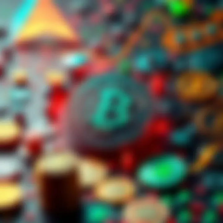 A graphic showing decentralized finance symbols like a blockchain and cryptocurrencies without KYC regulations, highlighting privacy and risks.
