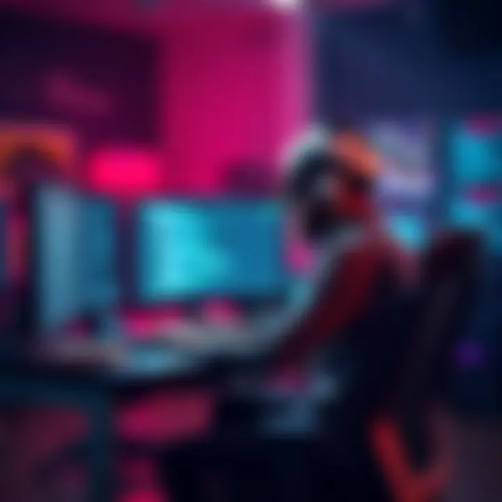 A developer sits at a desk with multiple screens showing code and AI elements, looking thoughtful about AI's role in coding.
