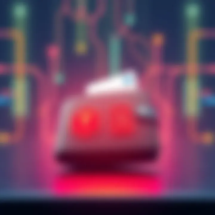 Illustration depicting a digital wallet with security symbols, representing online safety and transaction trust issues.