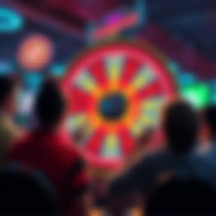 Group of players showing frustration while spinning the diamond wheel with low rewards on the screen