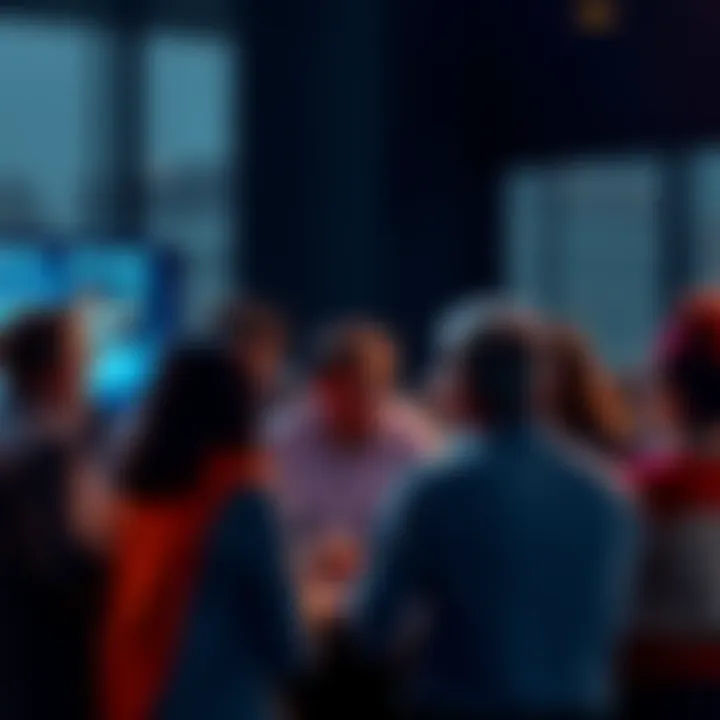 Discussion on Current Events People engaging in a lively discussion about recent news events