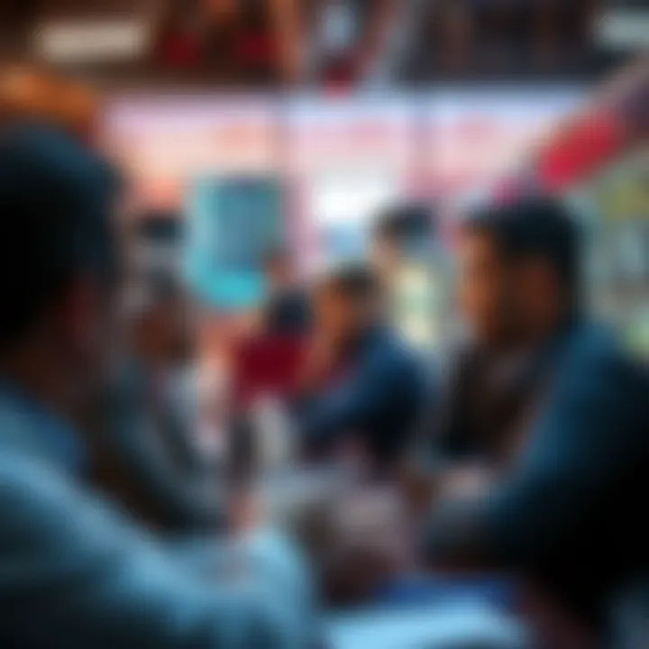 People discussing whether it's the right time to invest in the market