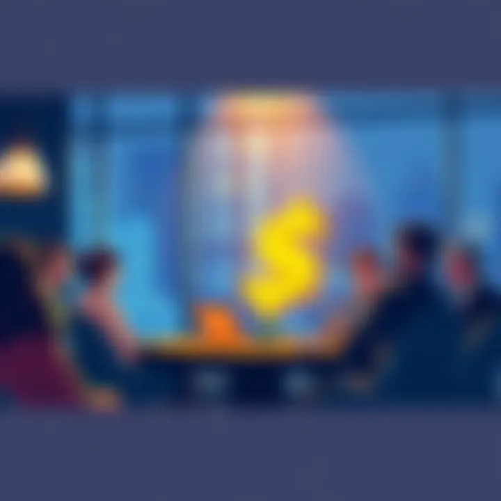 Illustration depicting community engagement and conversations about the $6 mark