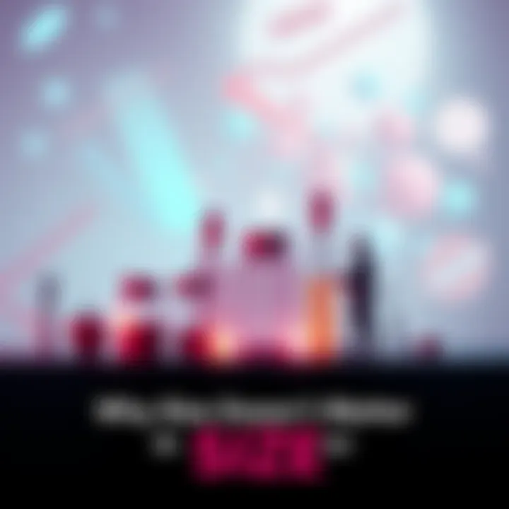 An abstract illustration showing varying sizes of objects symbolizing different contexts in society