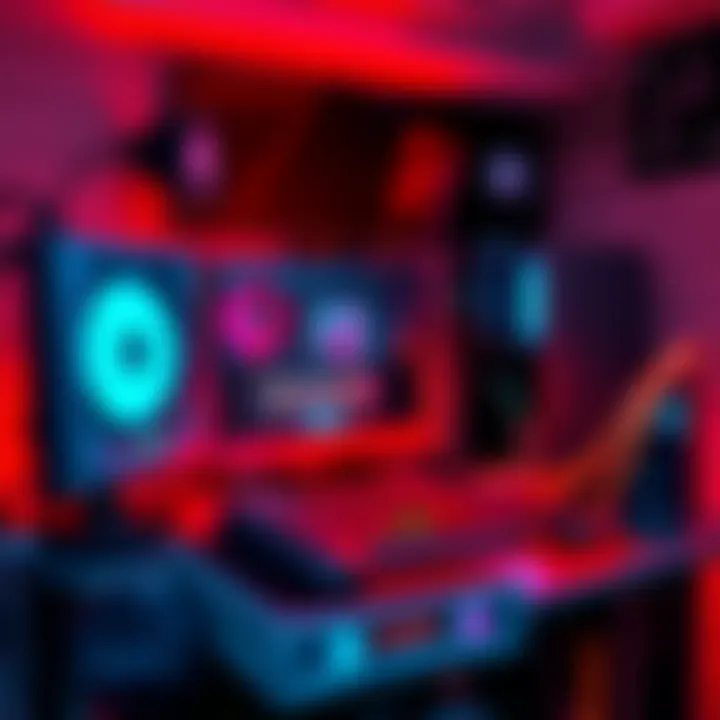 A powerful setup ready to mine DOGE cryptocurrency on an old computer