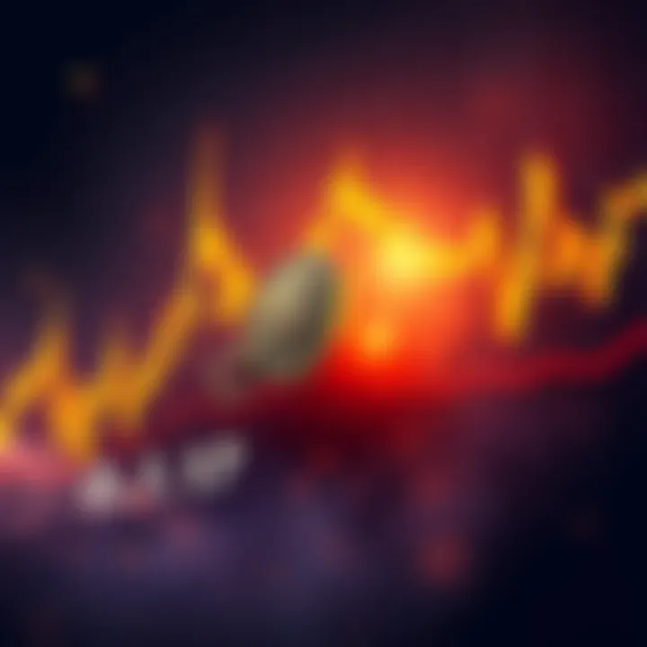 Chart showing DOGE struggling at 0.117 with declining volume and heavy selling pressure.