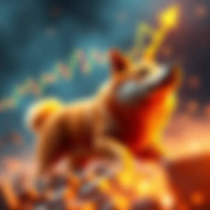 Graph showing Dogecoin price rising towards $0.30 with a bullish trend