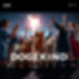 A group of people celebrating with their dogs, showcasing a sense of community and canine companionship.