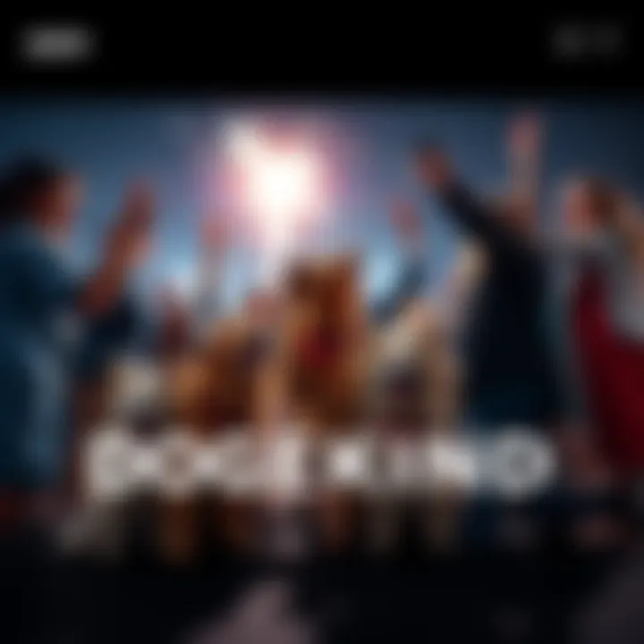 A group of people celebrating with their dogs, showcasing a sense of community and canine companionship.