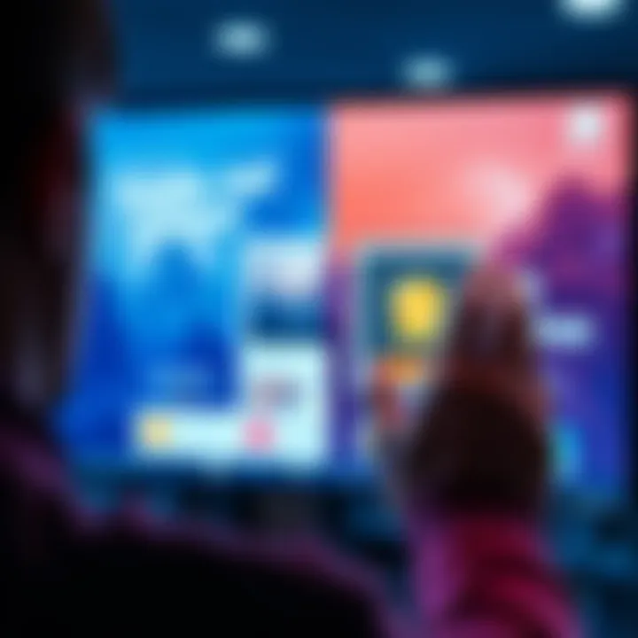 A person viewing an advertisement on a screen, closing the first ad to reveal a second ad with rewards displayed, emphasizing the new double ad scheme.