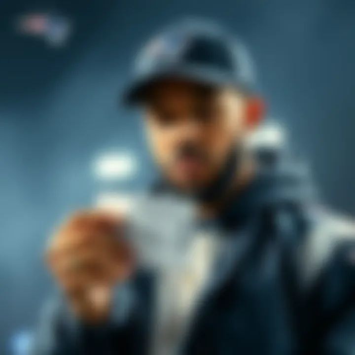 Drake holds a $1 million Bitcoin bet slip while wearing a Patriots cap