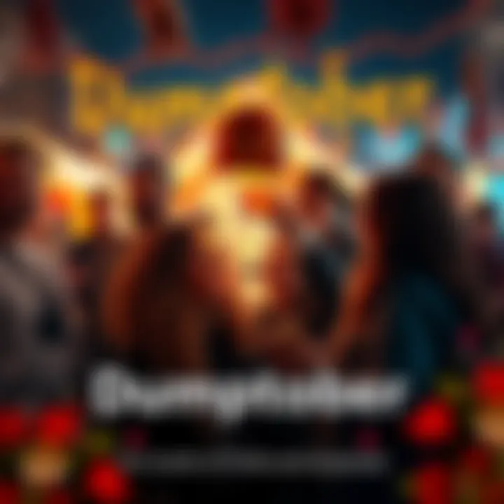 Group of people enjoying festive activities during Dumptober with decorations and smiles