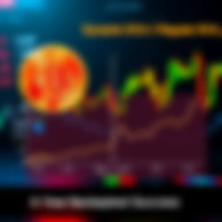A comparison chart showing the performance of Dynamic DCA and Regular DCA investment strategies over four years, highlighting higher returns for Dynamic DCA, with Bitcoin graphics in the background.