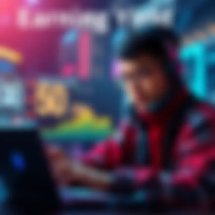 A person using Trezor Suite to earn yield on USDC and USDT on the Ethereum blockchain