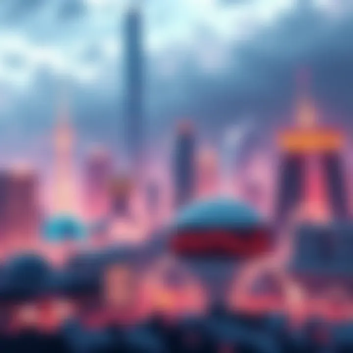 Economic Growth in Cronos A vibrant city skyline of Cronos showcasing new business developments and innovations symbolizing economic growth in 2026.