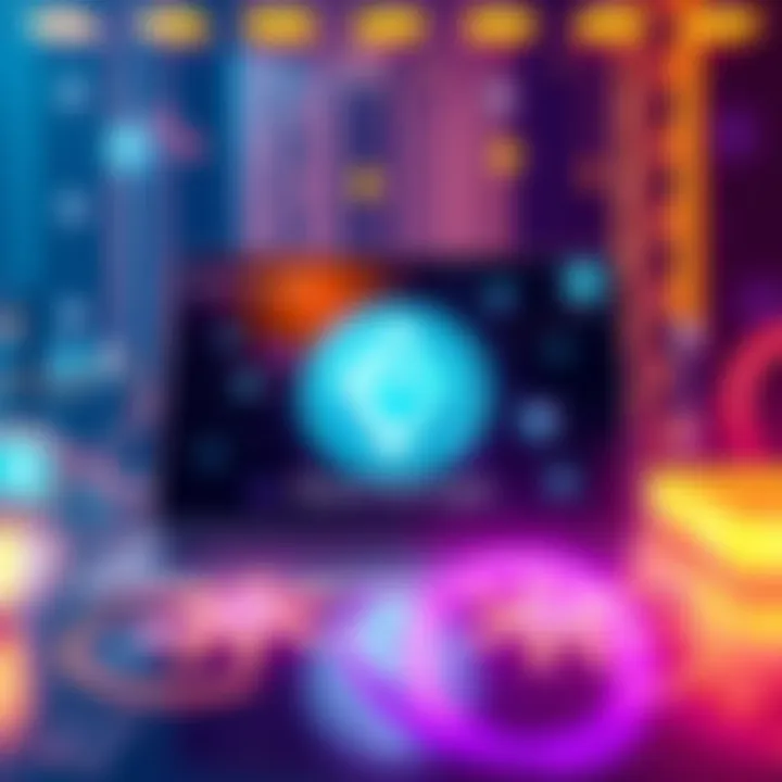 A digital representation of Electron Cash software with futuristic quantum symbols, highlighting its readiness for secure transactions in the future.