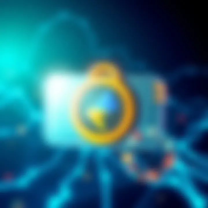 Electrum Wallet Security Update A visual representation of the Electrum wallet's security update with a lock symbol and Bitcoin icon