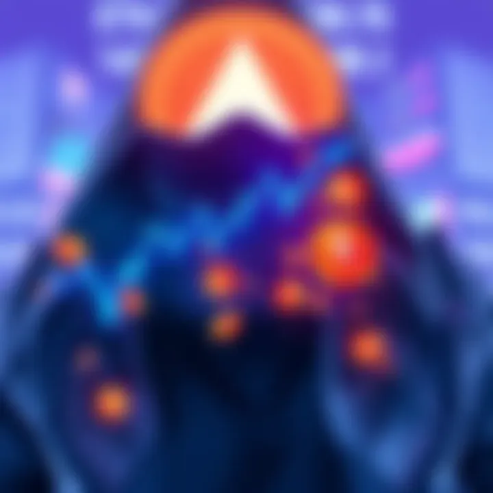 A graphic showing a large drop in ETH value, representing $140 million in liquidations on the Aave platform. Visuals include falling coin graphics and a distressed trader.