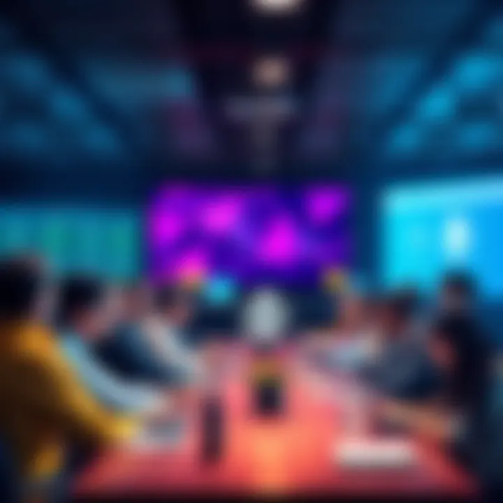 People engaging in a lively discussion about Ethereum topics on a community forum.
