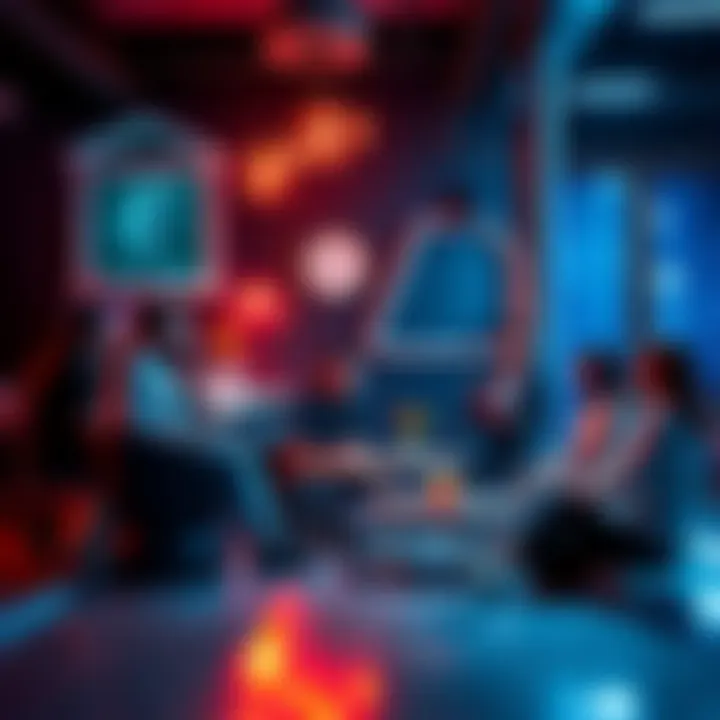 A group of people engaging in a lively discussion about Ethereum and cryptocurrency, sharing ideas and news in a casual setting.