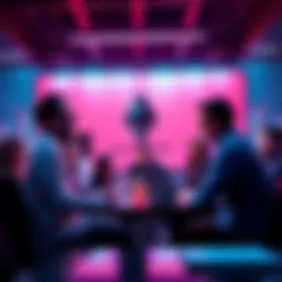 A group of people sharing ideas about Ethereum and its latest news in a lively online forum.