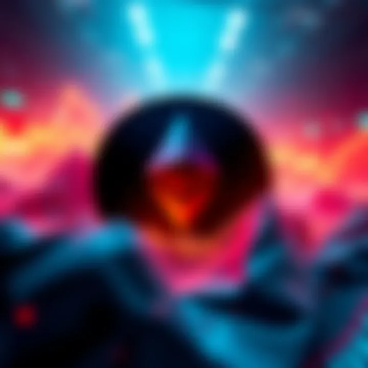 Ethereum Foundation's logo with a visual representation of ETH being unstaked, showing movement in the crypto market.