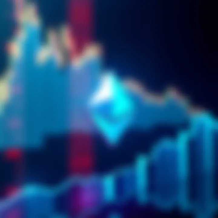 A visual of the Ethereum logo with a graph showing an upward trend, symbolizing market recovery.