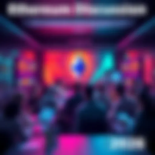 A vibrant online chat forum with people discussing Ethereum topics and sharing insights.