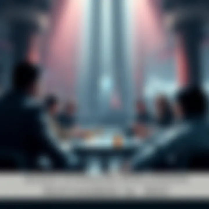 Ethereum Discussion Group People engaging in a discussion about Ethereum, sharing news and insights in a supportive setting