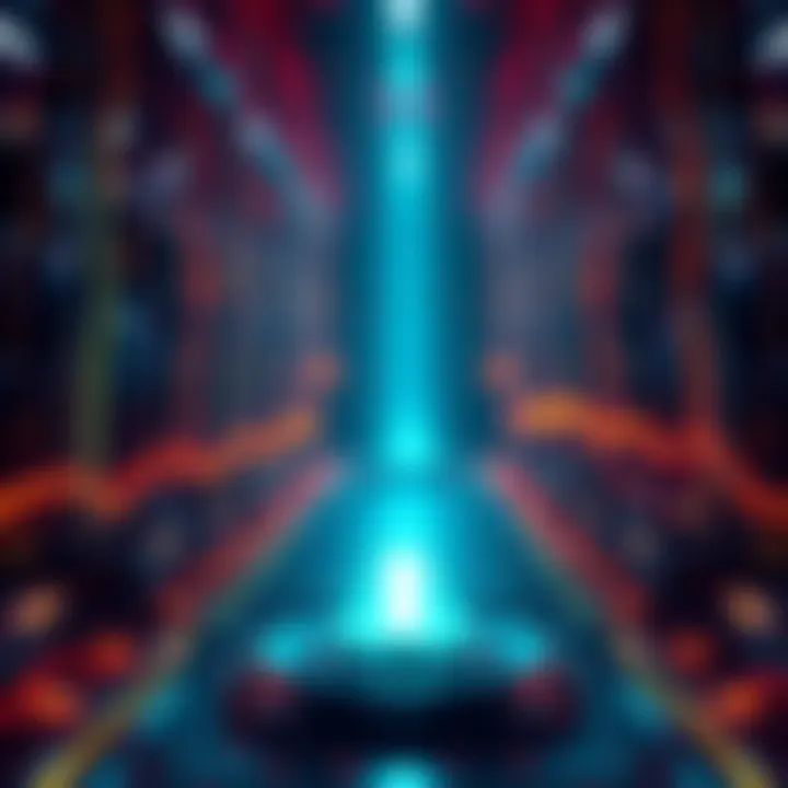 Illustration of Ethereum's Glamsterdam upgrade with rising gas limit indicator in a digital network setting