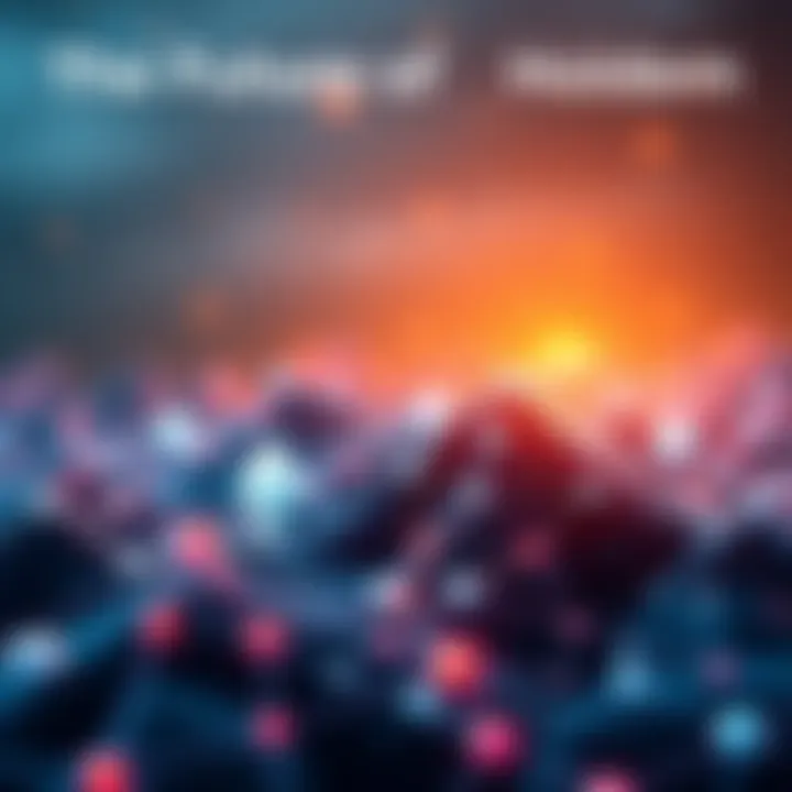 An abstract representation of Ethereum's growth trajectory in a digital landscape, showcasing interconnected nodes symbolizing the increasing number of ETH holders and the vibrant crypto market.