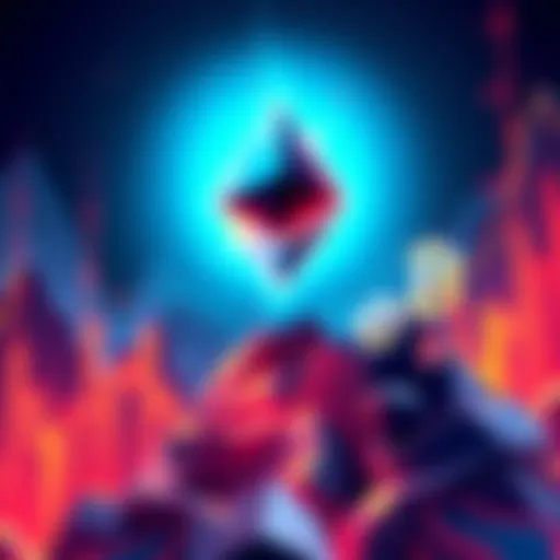 An illustration showing Ethereum's logo with symbols representing institutional investment, alongside a stable price chart below $2,400.