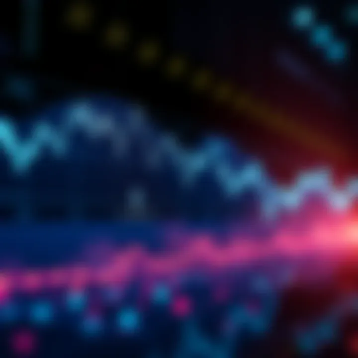 Ethereum Price Fluctuation Graph A line graph showing Ethereum's price bouncing up and down between $2,500 and $5,000, symbolizing market volatility.