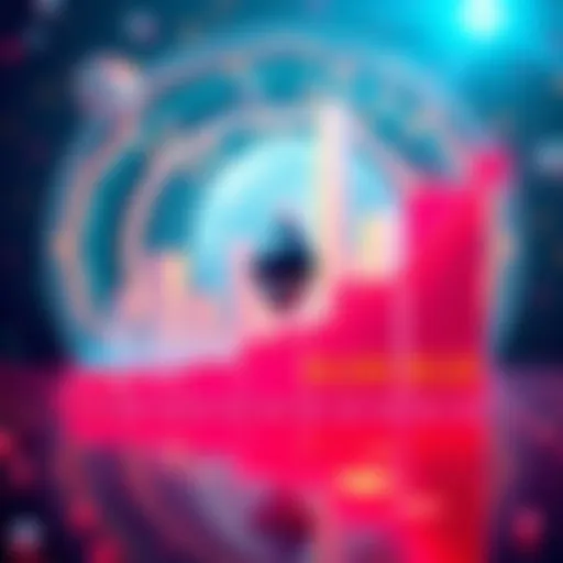 Graph showing Ethereum price predictions from $5,000 to $100,000 by 2036 with a futuristic background