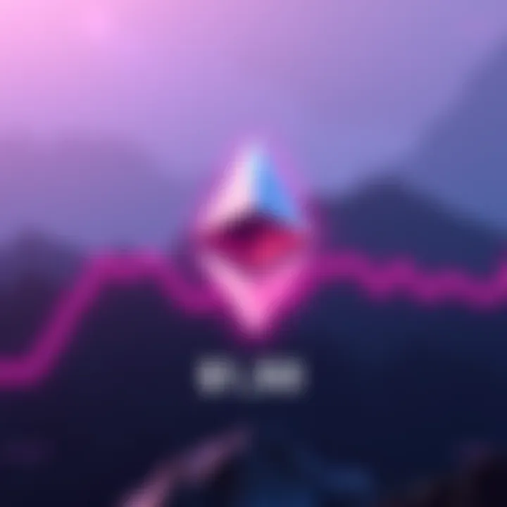Ethereum Price Stability Graphic showing Ethereum logo with a steady price line at $1,550 over several years