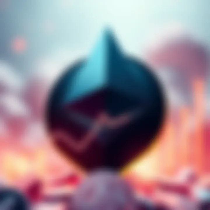 Ethereum Price Surge A visual representation of Ethereum's logo with a rising graph illustrating potential price increase after years of stability.