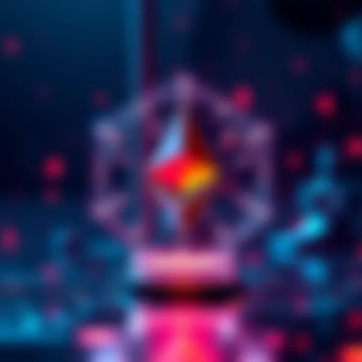 A digital representation of Ethereum smart accounts symbolizing innovation in cryptocurrency.