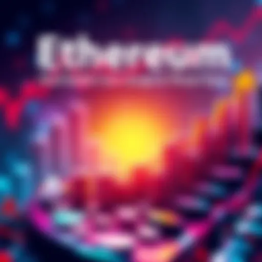 A visual representation showing the rising market caps of Ethereum and stablecoins, with upward trends and charts indicating significant growth.