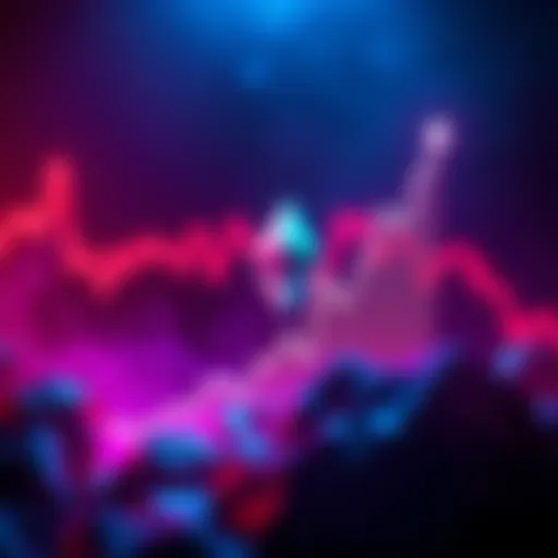 A graph showing Ethereum's support level with an upward trend indicating potential price rally