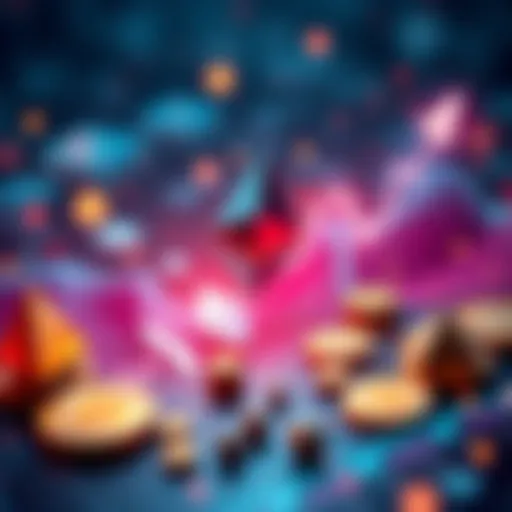 A visual representation of rising Ethereum transactions, with a graph showing a spike and cryptocurrency symbols, highlighting concerns about dusting attacks.