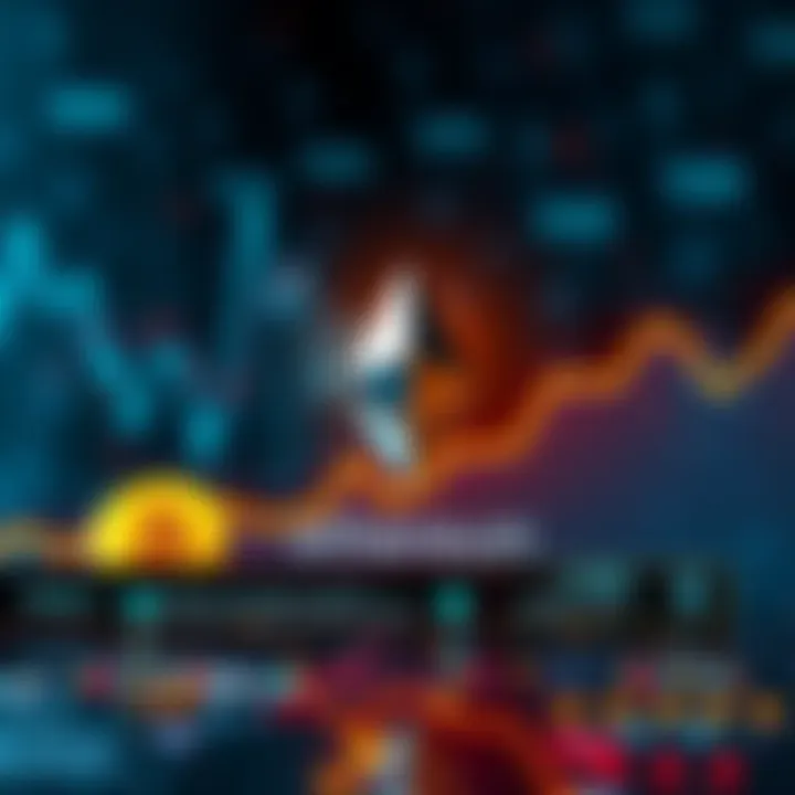 A graphic showing Ethereum's wallet holders surpassing Bitcoin, with a rising trend line and Ethereum logo prominently displayed.