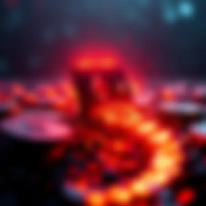 A visual representation of Ethereum wallets being drained, showing a digital wallet icon with an outflow of coins towards a single address.