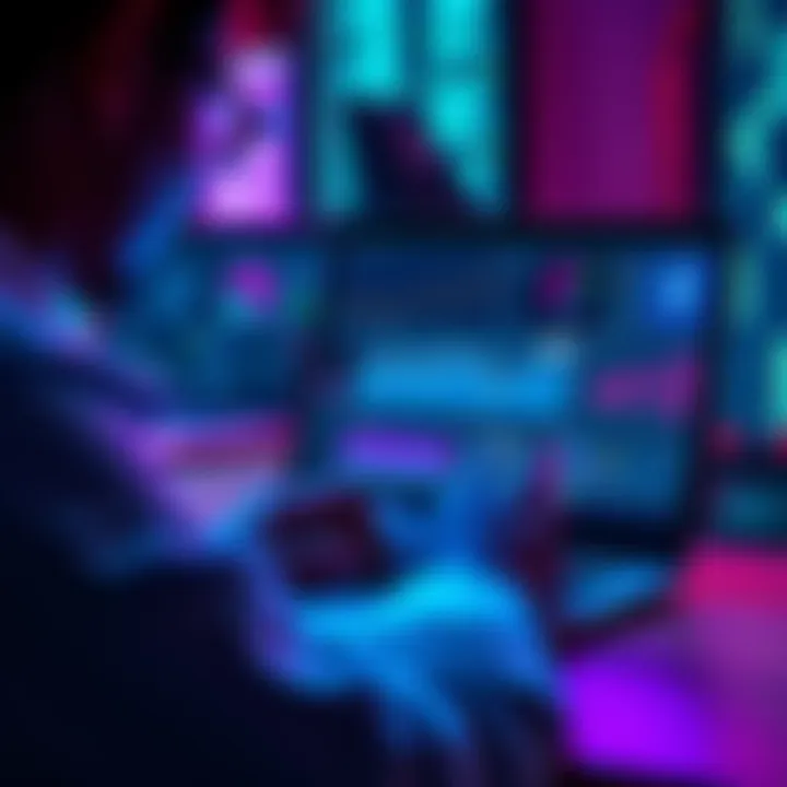 A person looking at a laptop displaying various blockchain data metrics and graphs, considering alternatives to Coinmetrics for accessing information.