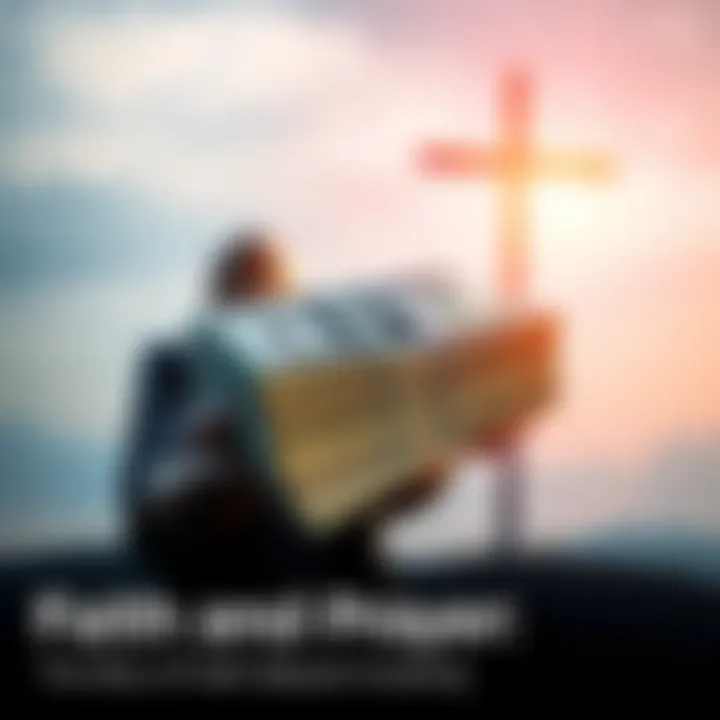 A person holding a stack of money with a cross symbol in the background, symbolizing faith-based investing