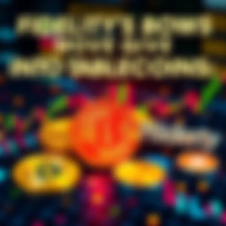 Visual representation of Fidelity's entry into the stablecoin market and its potential link with Hedera, featuring crypto symbols and financial graphs.