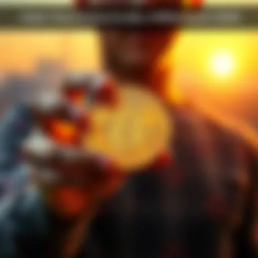 A person holding a large gold coin with a bright future ahead, symbolizing wealth and success in 2026.