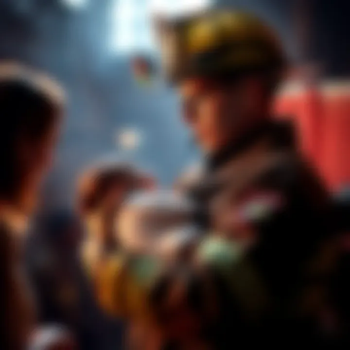 Firefighter with newborn son A firefighter holding his newborn son while looking at his wife, showcasing the balance between duty and family life.