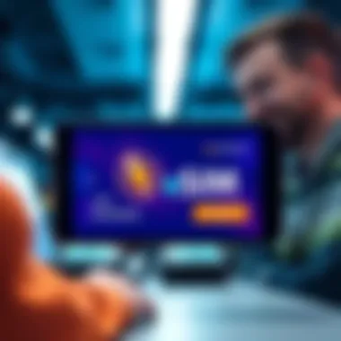 A digital payment screen showing Monero as payment for an eSIM purchase, with a happy customer in the background.
